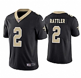 Men & Women & Youth New Orleans Saints #2 Spencer Rattler Black 2025 Vapor Limited Stitched Jersey,baseball caps,new era cap wholesale,wholesale hats